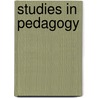 Studies In Pedagogy door T.J. 1839-1902 Morgan