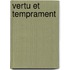 Vertu Et Temprament