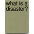 What Is a Disaster?
