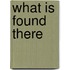 What is Found There