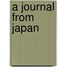 A Journal From Japan door Marie Carmichael Stopes