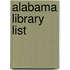Alabama Library List