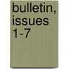 Bulletin, Issues 1-7 door Archives North Carolina.