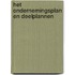 Het ondernemingsplan en deelplannen