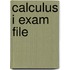 Calculus I Exam File