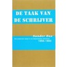 De taak van de schrijver