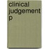 Clinical Judgement P