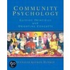 Community Psychology by Jennifer Kofkin. Rudkin