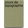 Cours de Topographie door C. Termonia