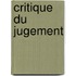 Critique Du Jugement