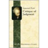 Critique of Judgment door Immanual Kant