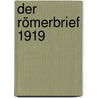 Der Römerbrief 1919 door Karl Barth