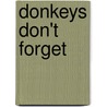 Donkeys Don't Forget by Iris Button
