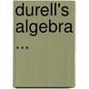 Durell's Algebra ... by Fletcher Durell