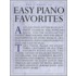 Easy Piano Favorites