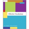 Effective Vocabulary door Susan Pongratz