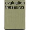 Evaluation Thesaurus door Michael Scriven
