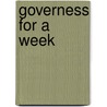 Governess For A Week by Barbara Miller