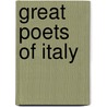 Great Poets of Italy door Oscar Kuhns