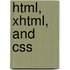 Html, Xhtml, And Css