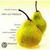 Herr Von Ribbeck. Cd by Theodor Fontane