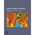 How To Write A Novel