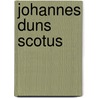 Johannes Duns Scotus door Ludger Honnefelder