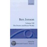 Jonson:works Vol 8 C door Ben Jonson