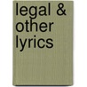 Legal & Other Lyrics by Henry Glassford Bell