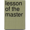 Lesson of the Master door James Henry James