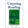 Listening To Reading by Stephen Ratcliffe