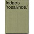 Lodge's 'Rosalynde,'
