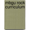 Mbgu Rock Curriculum door Tim Quinn