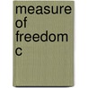 Measure Of Freedom C door Ian Carter