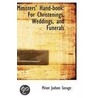 Ministers' Hand-Book by Minot Judson Savage