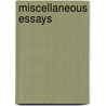Miscellaneous Essays door Thomas de Quincey