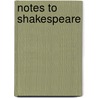 Notes to Shakespeare by Samuel Johnson