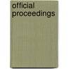 Official Proceedings door Anonymous Anonymous