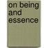 On Being and Essence