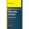 PHILOSOPHY OF SYNTAX - FOUNDATIONAL TOPICS door M. Talasiewicz