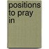Positions To Pray In