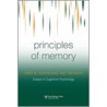 Principles Of Memory door Ian Neath