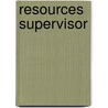 Resources Supervisor door Onbekend