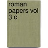 Roman Papers Vol 3 C door Sir Ronald Syme
