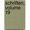 Schriften, Volume 19 door Carl Franz Velde