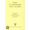 Sein Und Zeit, Index by Martin Heidegger