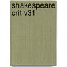 Shakespeare Crit V31 by Michael Magoulias