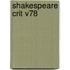 Shakespeare Crit V78