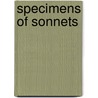 Specimens Of Sonnets by Charles Strong