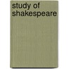 Study Of Shakespeare door Algernon Swinburne